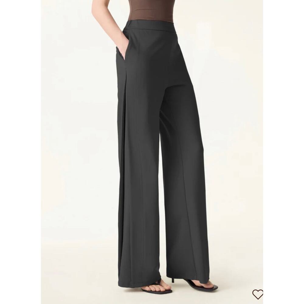 OGL Stretchy Flowy High Rise Wide Leg The Success Pants Black Size M Medium NEW